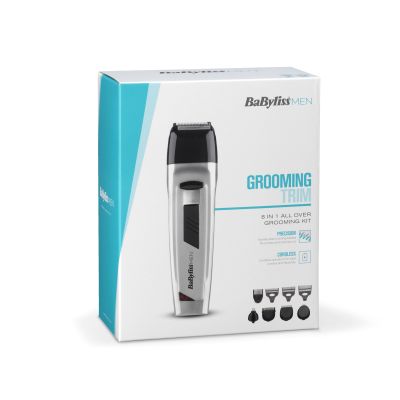 BaByliss 8 in 1 All Over Grooming Kit Silver