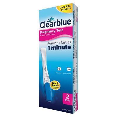 Clearblue Rapid Detection Pregnancy Test, Result As Fast As 1 Minute  2 Test