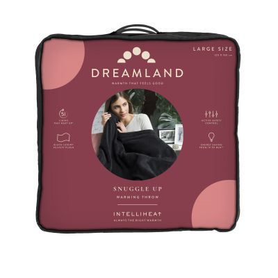 Dreamland Snuggle Up Electric Warming Throw - Black