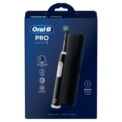 Oral-B Pro Series 1 Black Electric Toothbrush, Designed By Braun