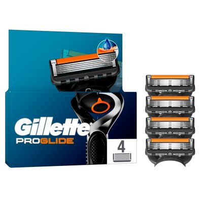 Gillette ProGlide Razor Refills for Men, 4 Razor Blade Refills