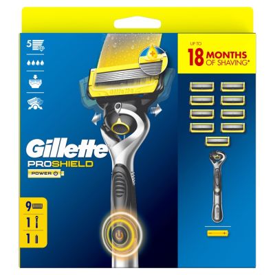 Gillette ProShield Power Razor For Men, 1 Gillette Razor,