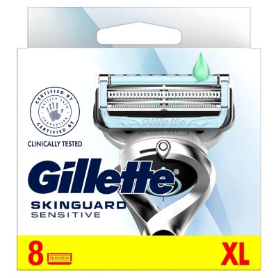 Gillette SkinGuard Sensitive Razor Blade Refills for Men,  8 Blades