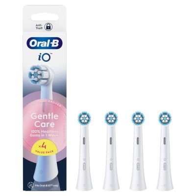 Oral-B iO Series Gentle Care, Original Brush Heads, for Sensitive Gums, 4