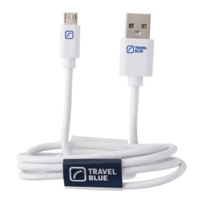 Travel Blue Micro USB 2.0 Data Sync & Charge Cable
