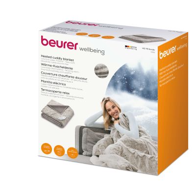 Beurer HD 75 Nordic Grey Green Planet Heated Overblanket