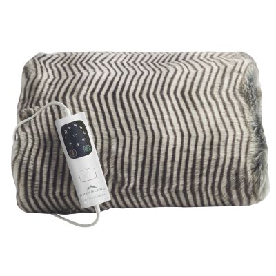 Dreamland Hygge Days Luxury Faux Fur Warming Throw - Zebra Print