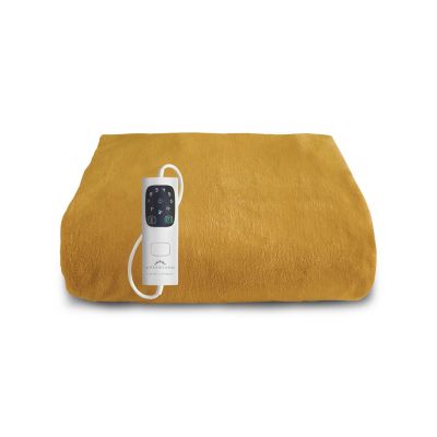 Dreamland Snuggle Up Electric Warming Throw - Mustard