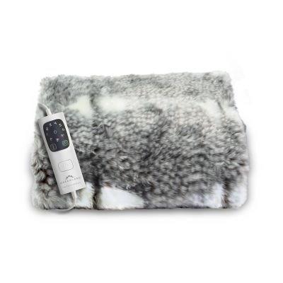 Dreamland Hygge Days Luxury Faux Fur Warming Throw - Fallow Deer Print