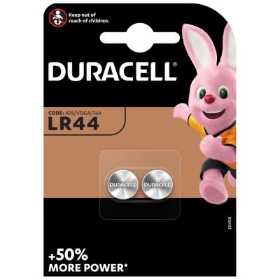 Duracell Alkaline Specialist Batteries LR44 DLLR44B2 2 Pack 