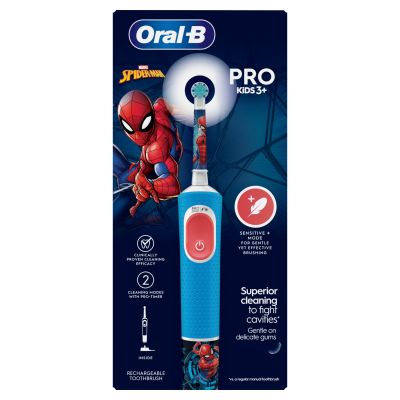 Oral-B Pro Kids Spider-Man Electric Toothbrush Designed By Braun