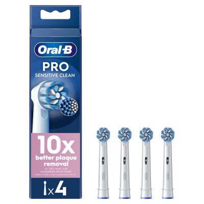 Oral-B Pro Sensitive Clean Toothbrush Heads, 4 Counts