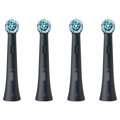 Oral-B iO Ultimate Clean Black Electric Toothbrush Heads, Pack of 4 Counts