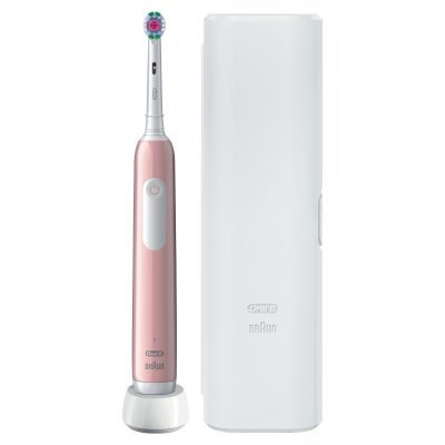 Oral-B Pro Series 1 Pink Electric Toothbrush with Travel Case