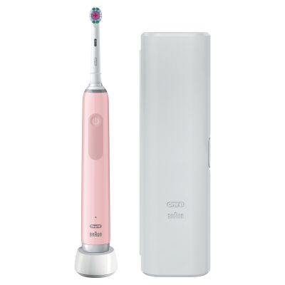 Oral-B Pro Series 3 Pink Electric Toothbrush with Travel Case