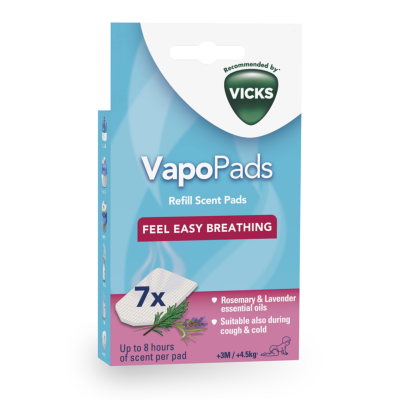 Vicks VapoPads Rosemary & Lavender - 7 Scented pads with essential oils