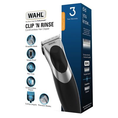 Wahl Clip ï¾‘N Rinse Cord/Cordless Hair Clipper