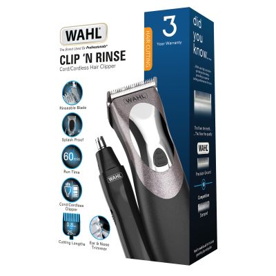 Wahl Clip ï¾‘N Rinse Cordless Hair Clipper & Detailer Kit