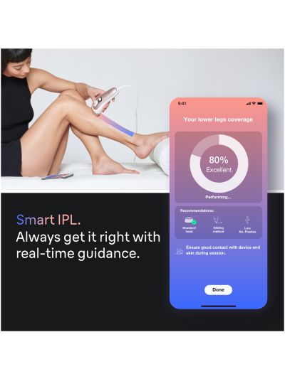 Braun Smart IPL Skin iﾷexpert, At Home Hair Removal, Pouch, Venus Razor, 2 Heads, PL7147